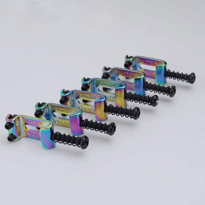 6Pcs Chameleon Tremolo Bridge Bent Steel Saddles System 10.8MM Replac