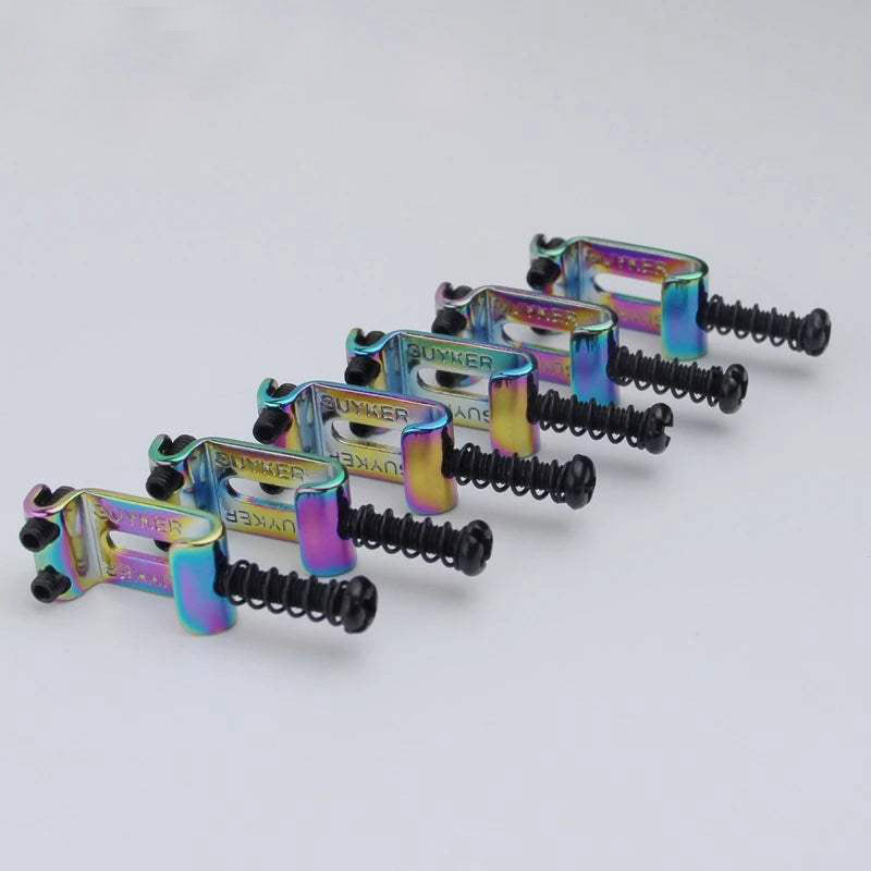 6Pcs Chameleon Tremolo Bridge Bent Steel Saddles System 10.8MM Replac