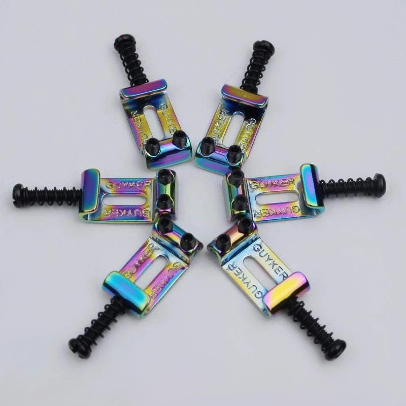 6Pcs Chameleon Tremolo Bridge Bent Steel Saddles System 10.8MM Replac