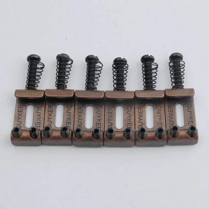 6Pcs Chameleon Tremolo Bridge Bent Steel Saddles System 10.8MM Replac