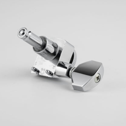 6R Inline Guitar Locking Tuners No Screw Design 1:18 Gear Guyker 