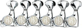 Guyker 6Pcs Guitar Machine Heads (3L + 3R) – Sealed Tuning Key Pegs Tuners Set Replacement for LP, SG, TL Style Electric or Acoustic Guitars – Chrome