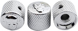 Guyker Guitar Bass Potentiometer Control Knobs with 6mm Dia. Shaft Pots - 3PCS Skeleton Style Top Dome Speed Tone Volume Knob Replacement for Electric Guitar or Precision Bass - black
