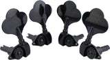 Guyker Open Frame Electric Bass Machine Head (2R + 2L) - 1:20 Ratio Gear Tuners Tuning Key Pegs - chrome