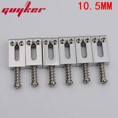 CNC-XD 10.5/10.8MM Guitar Tremolo Bridge Brass Saddles - Guyker