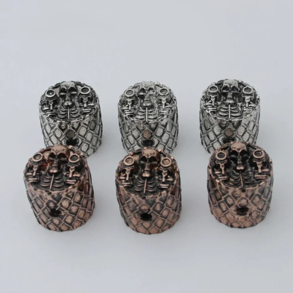 CKB007 Electric Guitar Bass Knobs Skull Surface Retro Style Two Color Option