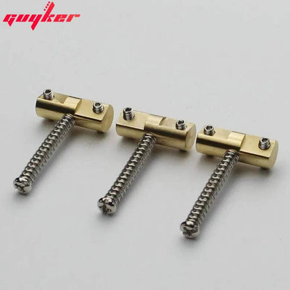 A Set Guitar Bridge Saddles (3 Pcs)  Wilkinson Guitar Bridge 10.8mm Brass Compensated Saddles for TL Replacement Part