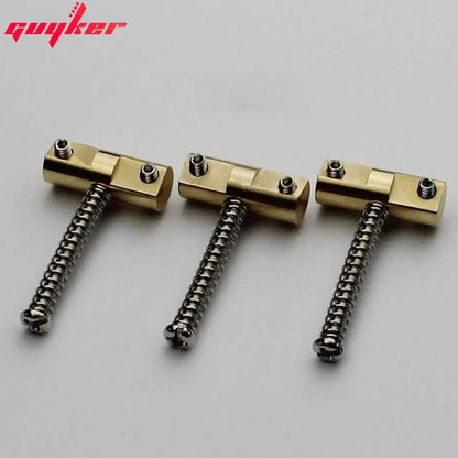 A Set Guitar Bridge Saddles (3 Pcs)  Wilkinson Guitar Bridge 10.8mm Brass Compensated Saddles for TL Replacement Part