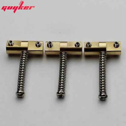 A Set Guitar Bridge Saddles (3 Pcs)  Wilkinson Guitar Bridge 10.8mm Brass Compensated Saddles for TL Replacement Part