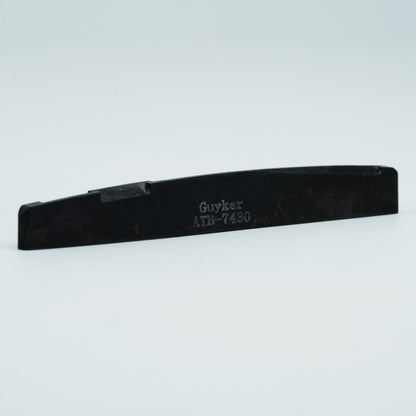 Guyker Bone Nut or Saddle Black Flat for Acoustic Guitar