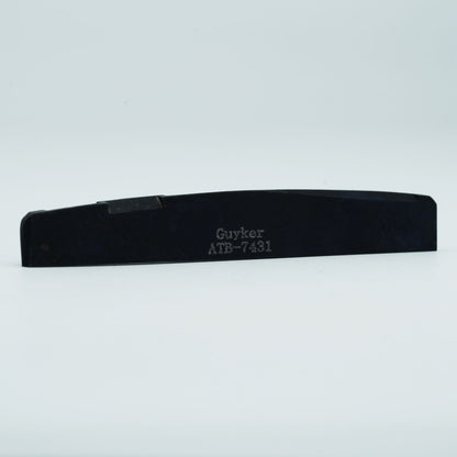Guyker Bone Nut or Saddle Black Flat for Acoustic Guitar