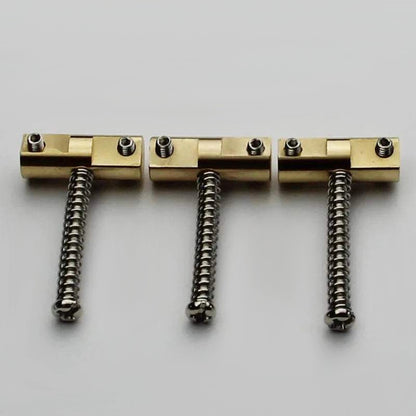 A Set Guitar Bridge Saddles (3 Pcs)  Wilkinson Guitar Bridge 10.8mm Brass Compensated Saddles for TL Replacement Part