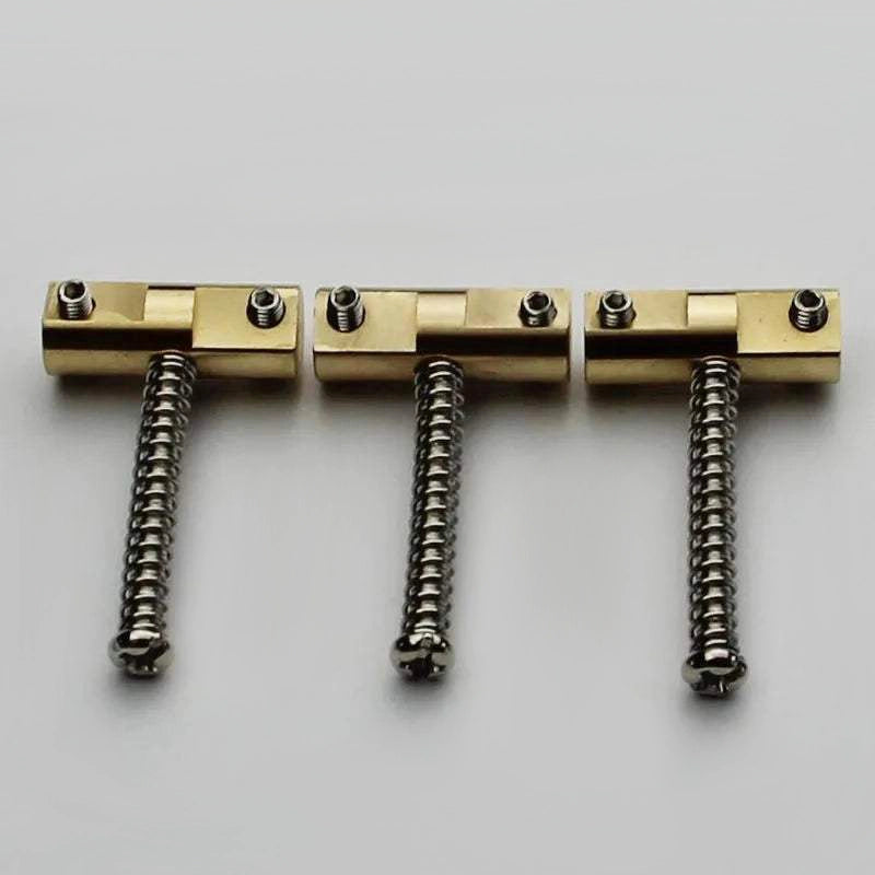 A Set Guitar Bridge Saddles (3 Pcs)  Wilkinson Guitar Bridge 10.8mm Brass Compensated Saddles for TL Replacement Part