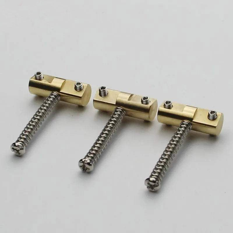 A Set Guitar Bridge Saddles (3 Pcs)  Wilkinson Guitar Bridge 10.8mm Brass Compensated Saddles for TL Replacement Part