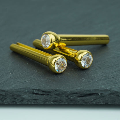 Acoustic Guitar Bridge Pins – Clear Diamond Inlays | Guyker