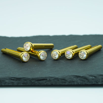 Acoustic Guitar Bridge Pins – Crystal Diamond Inlays | Guyker