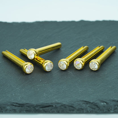Acoustic Guitar Bridge Pins – Crystal Diamond Inlays | Guyker