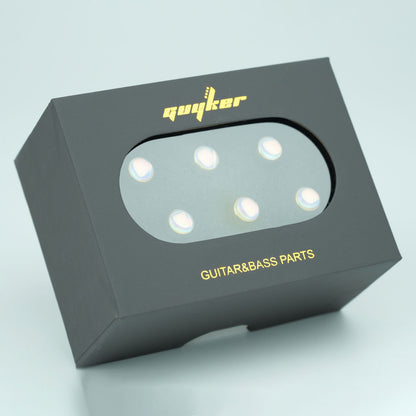 Acoustic Guitar Bridge Pins – Glowing Rainbow Inlays | Guyker