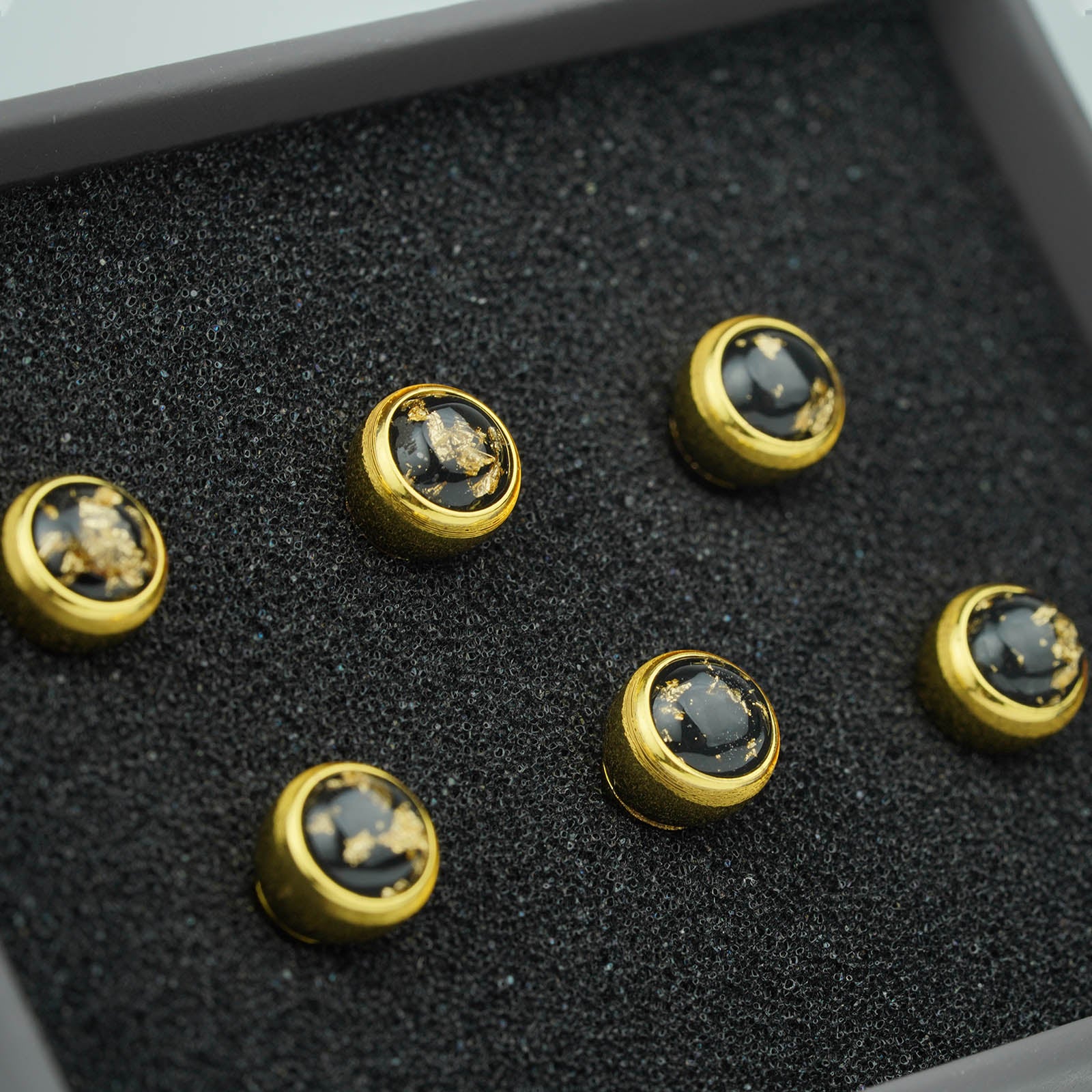 Acoustic Guitar Bridge Pins – Gold Foil Inlays | Guyker