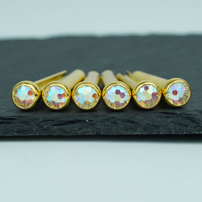 Acoustic Guitar Bridge Pins – Pink Diamond Inlays | Guyker