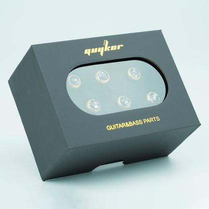 Acoustic Guitar Bridge Pins – Silver Foil Inlays | Guyker