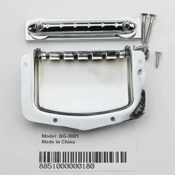 BG3001 Adjustable Fixed Chrome Bridge Tailpiece For Vintage Electric Guitar Replacement Tool And Cover