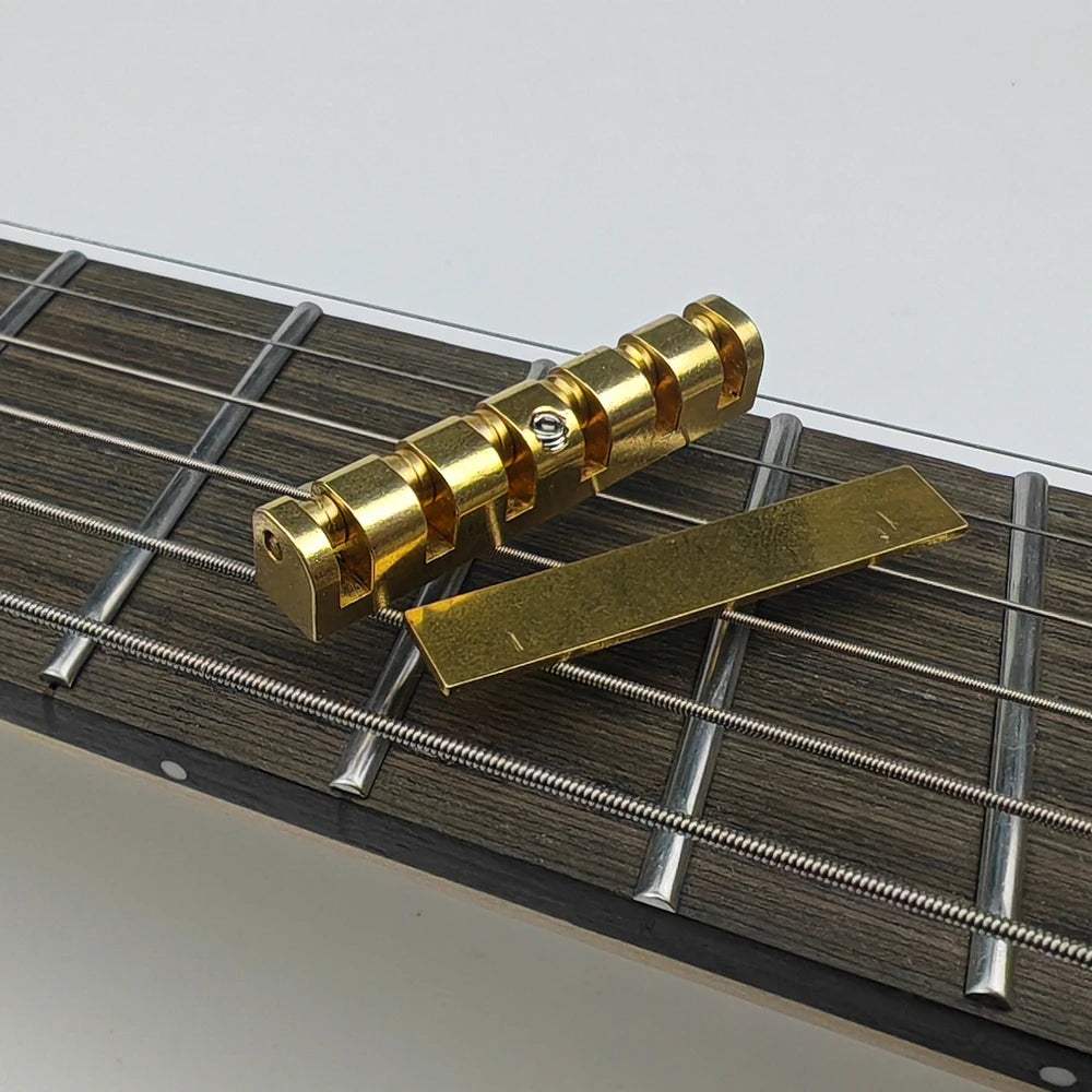Guyker Height Adjustable 43mm Brass Roller Guitar Nut Replacement for LP SG Style Electric Guitars