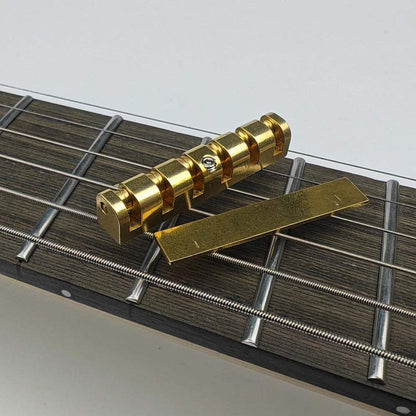 Guyker Height Adjustable 43mm Brass Roller Guitar Nut Replacement for LP SG Style Electric Guitars