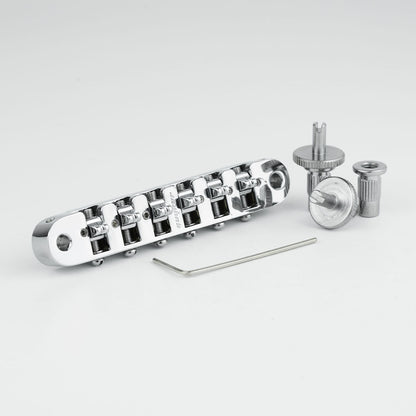 Adjustable Locking Bridge Stainless steel Saddles for Electric Guitars Guyker