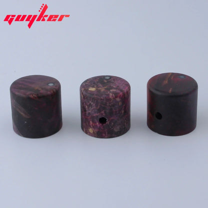 Adjustable Natural Wood & Brass Shaft Control Knob Dia. 6mm for Guitar & Bass | Guyker