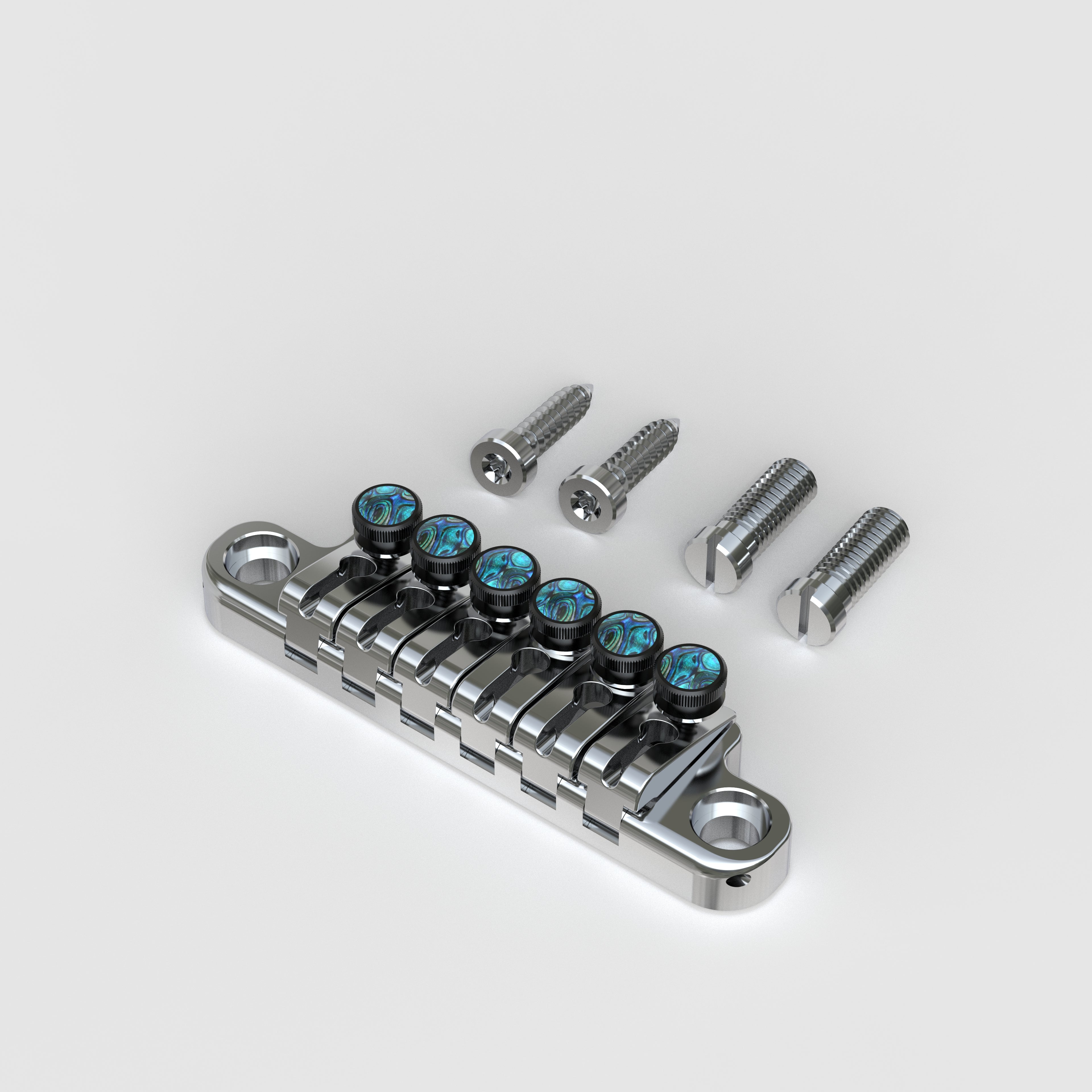 Adjustable Tailpiece Zinc Alloy with Abalone Brass Pegs | Guyker