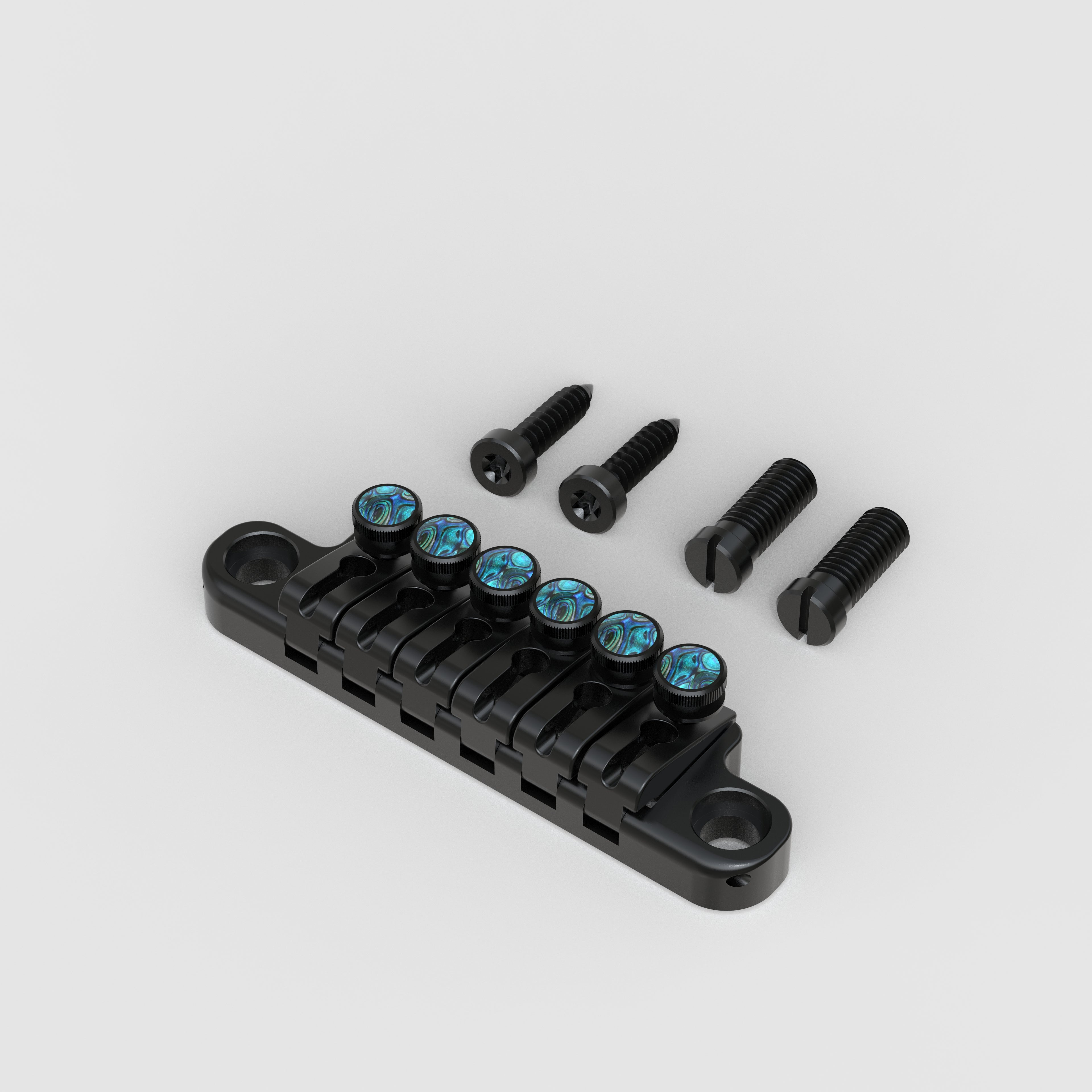 ベース takky engineering Brass Master Premium Adjustable Tailpiece Zinc Alloy with Abalone Brass Pegs | Guyker