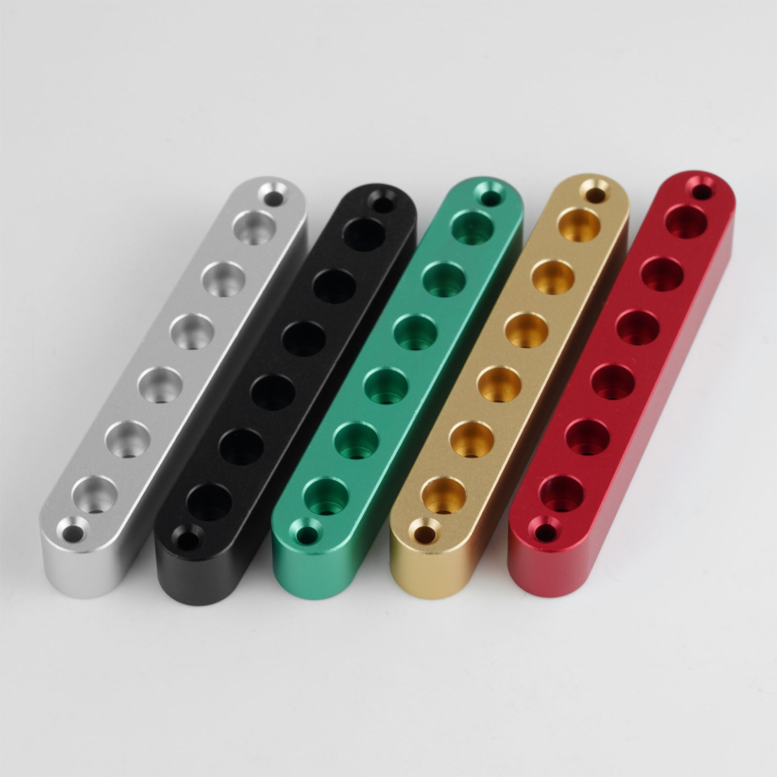 Aluminum 6-String Ferrule Block for Through-Body Guitars Guyker