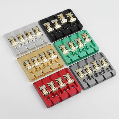 Aluminum Alloy Bass Bridge with Brass Saddles – 4 String Guyker