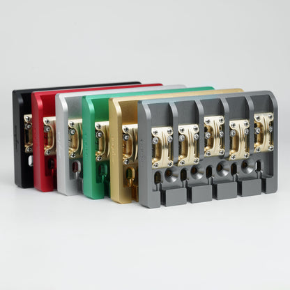 Aluminum Alloy Bass Bridge with Brass Saddles – 5 String Guyker