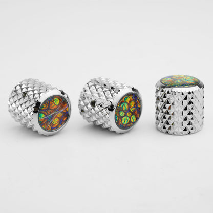 Aluminum Alloy Bass/Guitar Control Knob with Abalone Top | Guyker