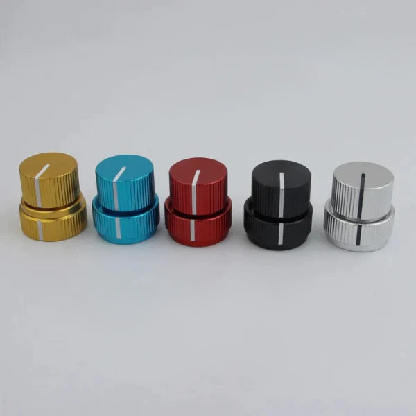 Aluminum Dual Concentric Control Knob for Electric Bass – Available in Five Colors | Guyker