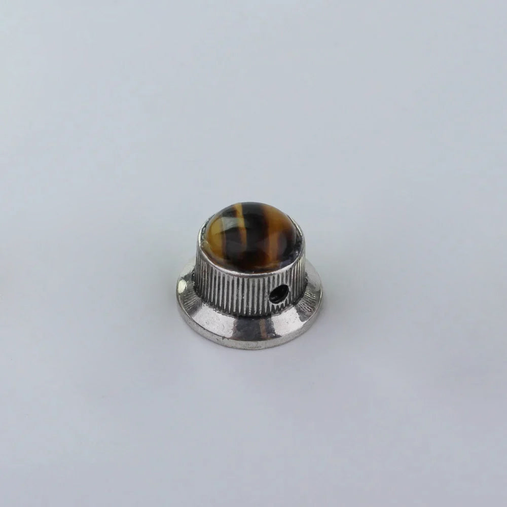 Amber Surface Metal Control Knobs Dia. 6mm for Electric Guitar & Bass | Guyker