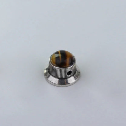 Amber Surface Metal Control Knobs Dia. 6mm for Electric Guitar & Bass | Guyker