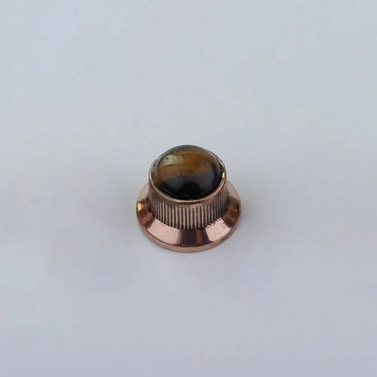 Amber Surface Metal Control Knobs Dia. 6mm for Electric Guitar & Bass | Guyker
