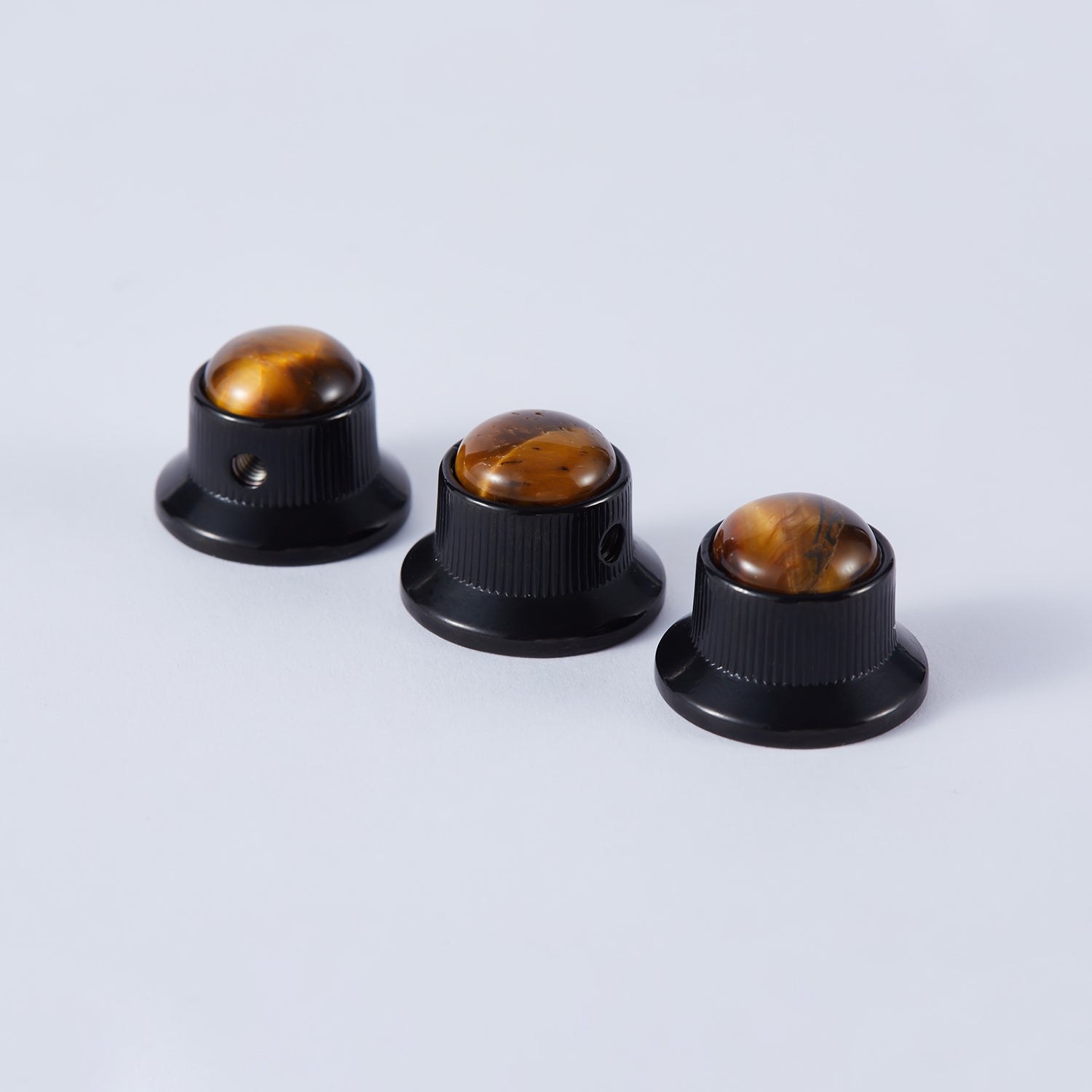 Amber Surface Metal Control Knobs Dia. 6mm for Electric Guitar & Bass | Guyker