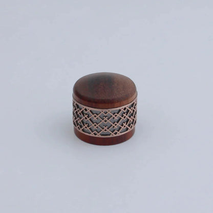 Antique Silver & Gold Potentiometer Control Knobs with Window Detailing Dia. 6mm for Guitar & Bass | Guyker