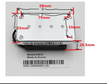 Artec Custom Hot 4-String Bass Pickup Chrome - Guyker