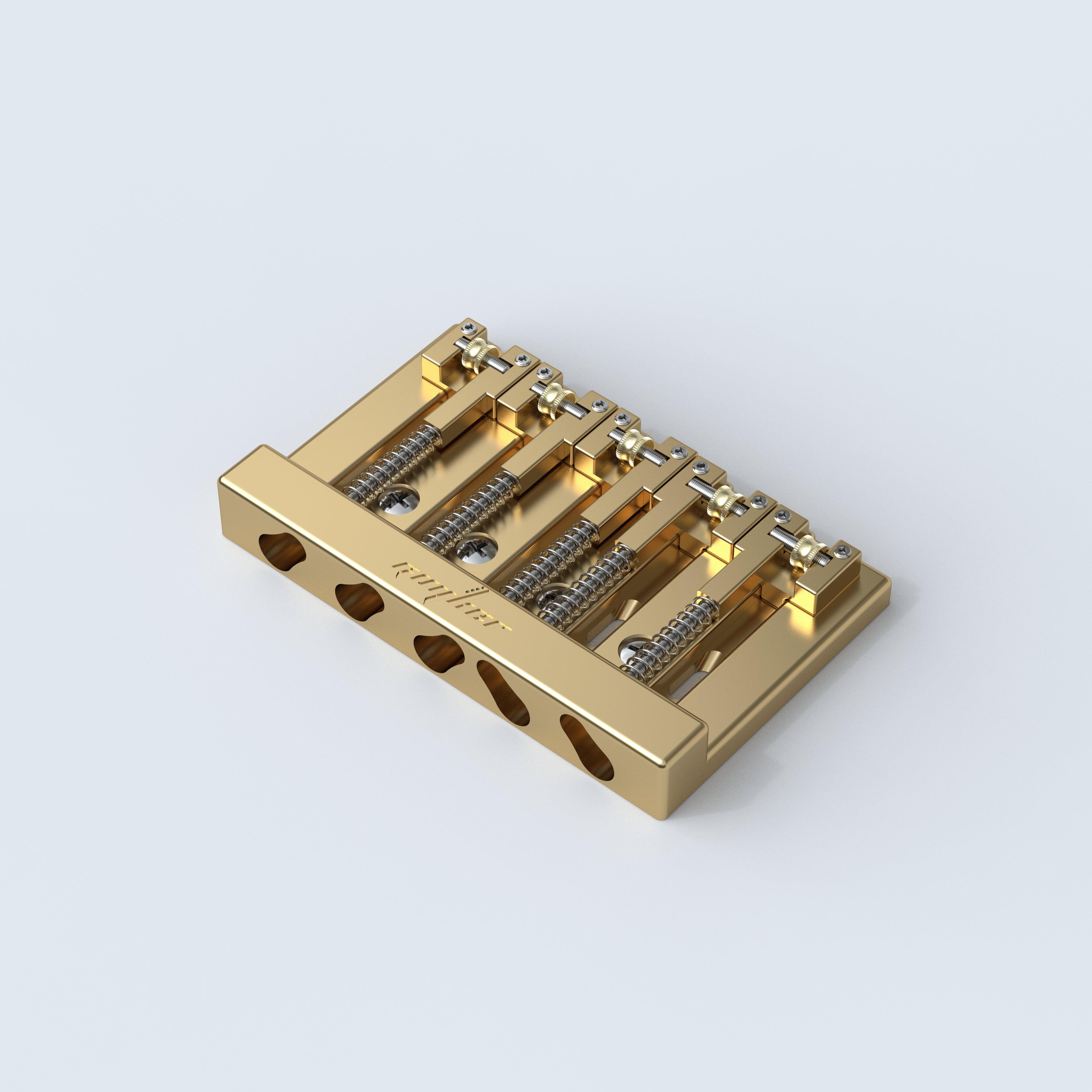 Bass Adjustable 5-String Brass Roller Bridge Guyker