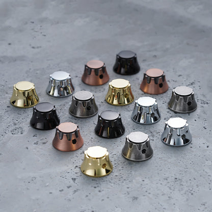 Bell Cap Brass & Zinc Alloy Control Knobs Dia. 6mm for Electric Guitar & Bass | Guyker