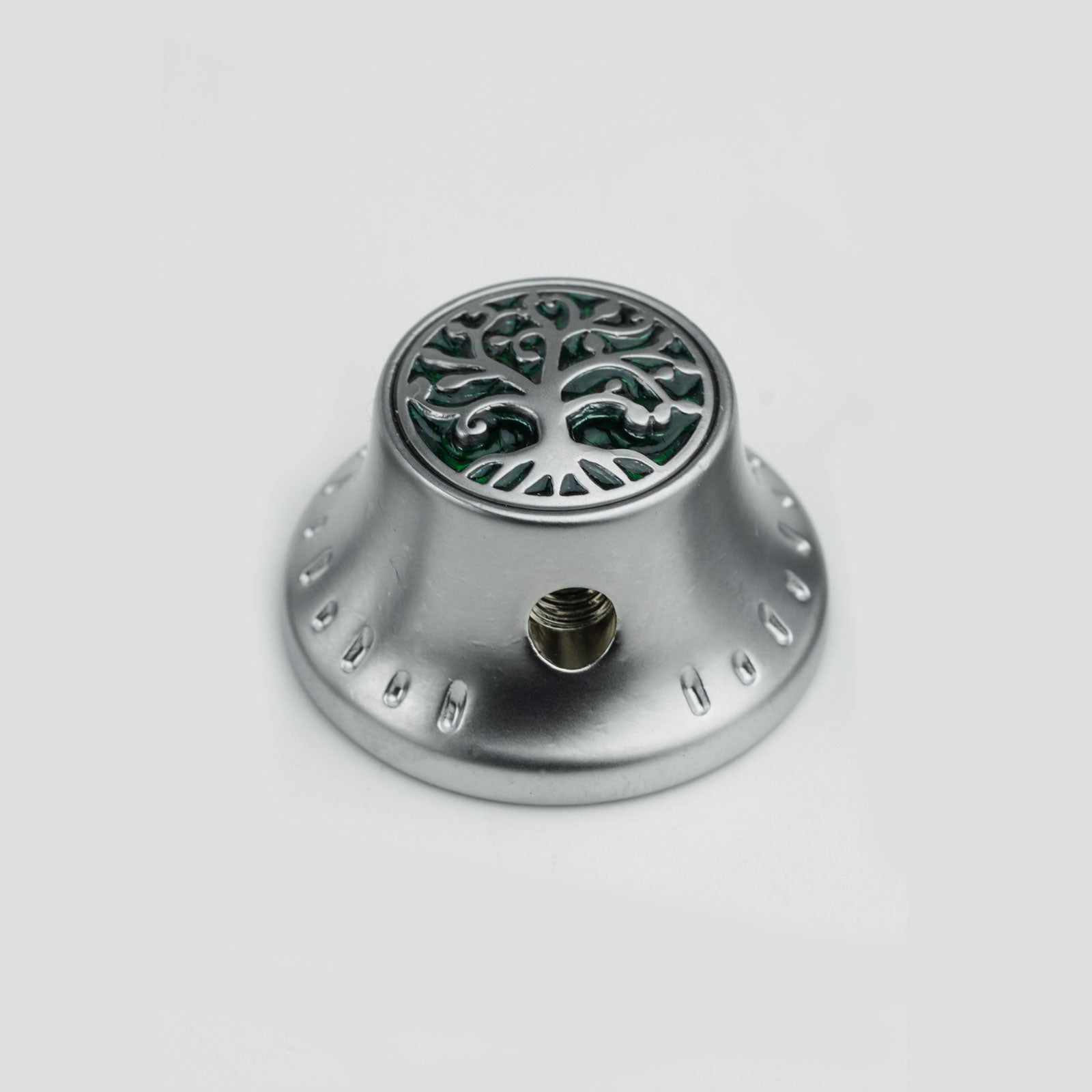Bell‑Shaped Aluminum Control Knobs with Tree of Life Top Dia. 6.3mm for Electric Guitar & Bass | Guyker