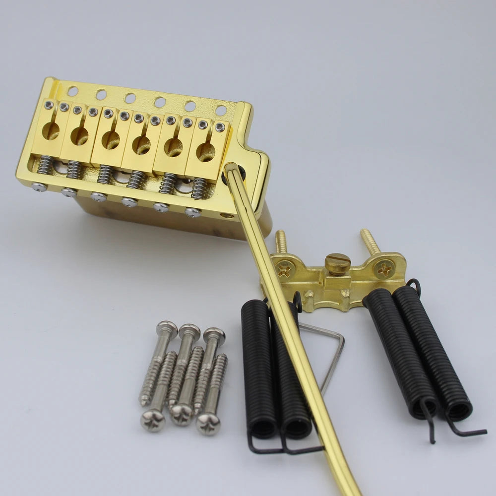 Brass PRS Style Tremolo Guitar Bridge Complete Install Kit For Strat Guitar Style