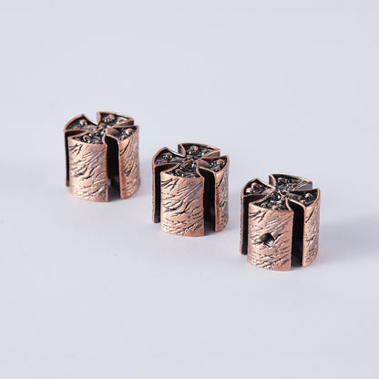 Brass Control Knobs Cross Skeleton Style Dia. 6mm – Dual Color Options for Guitar & Bass | Guyker