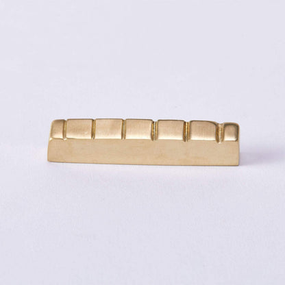 Brass Nut for ST and LP Electric Guitars 43mm Pre-Slotted Guyker 