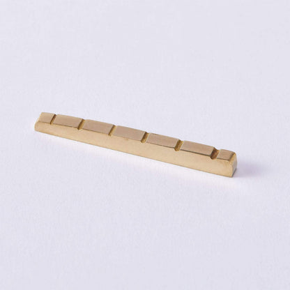 Brass Nut for ST and LP Electric Guitars 43mm Pre-Slotted Guyker 